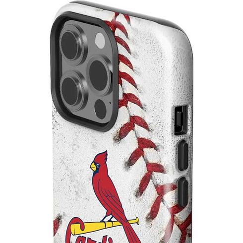 MLB St. Louis Cardinals Game Ball iPhone 15 Pro Impact Case